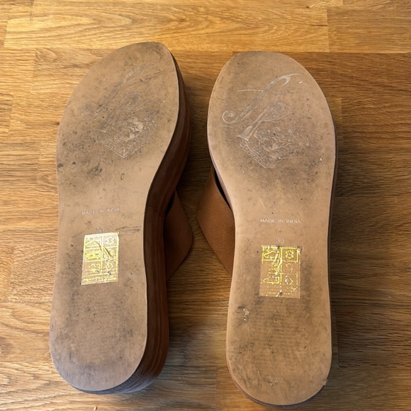 Free People brown platform flip flop sandals - Picture 4 of 5